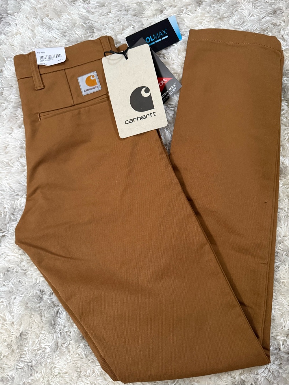 NWT Carhartt Wip : Sid Pants Hamilton Brown Size 26x32